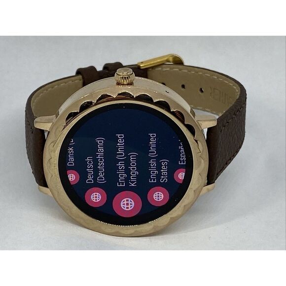 Kate Spade Gen 3 KST2003 Women's Brown Leather Digital Dial Smart Watch CO475 - Picture 7 of 12